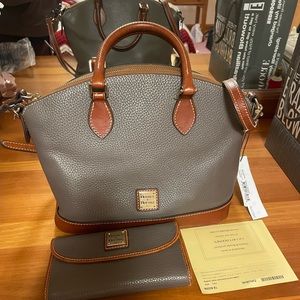 Dooney & Burke Darcy Satchel and Continental Clutch